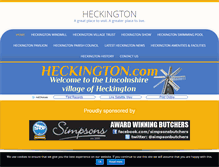 Tablet Screenshot of heckington.com